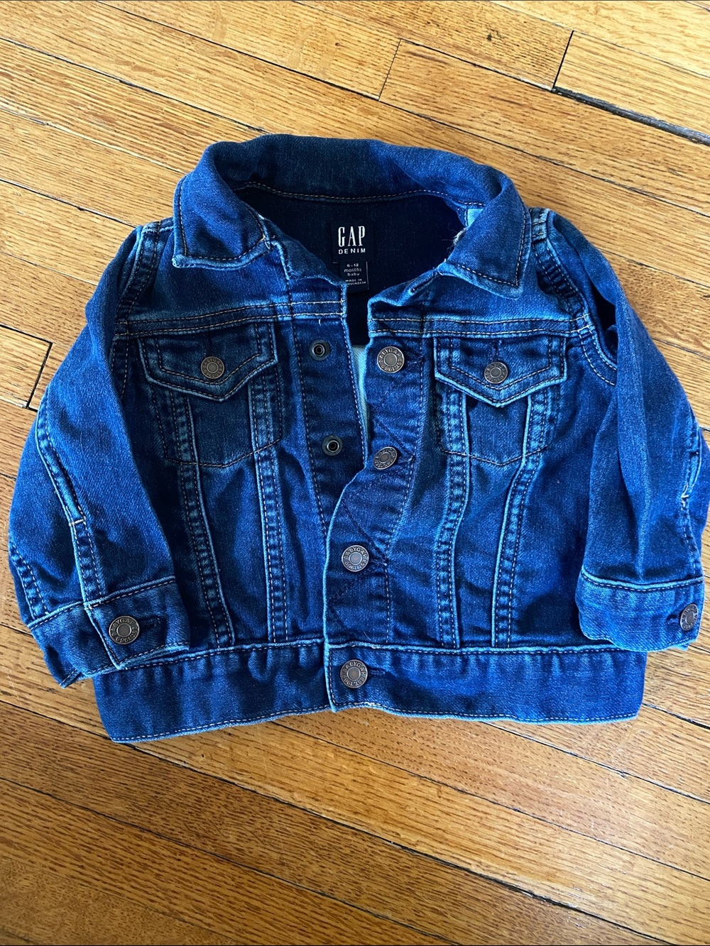 GAP Kids Dark Blue Denim Trucker Jacket